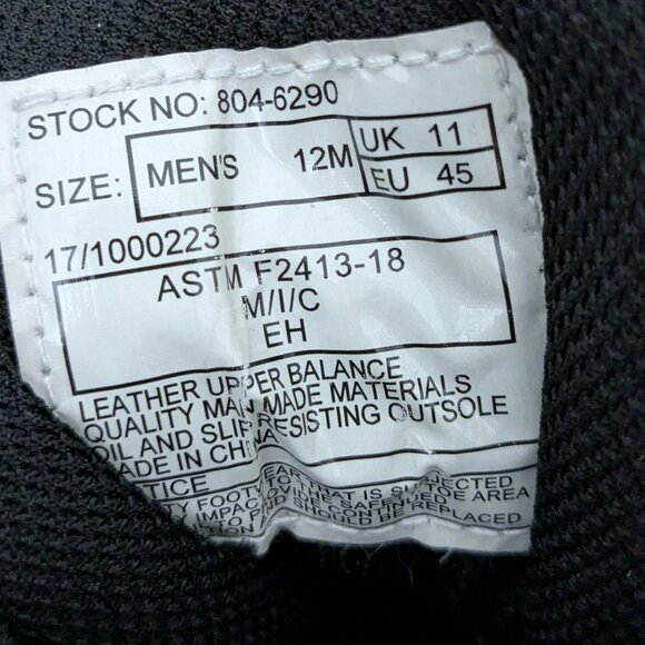 Thorogood Men's Black Crosstrex Side Zip Comp Toe Hiker Boot Waterproof Sise 12 - Picture 11 of 15